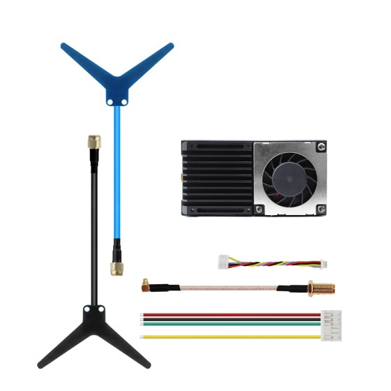 HGLRC 1.2G 4.5W VTX High Power Adjustable Transmission for Aerial Photography Plastic Material for Travel